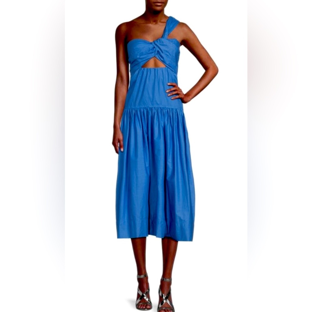 A.L.C Aubrey Cutout One Shoulder Midi Dress